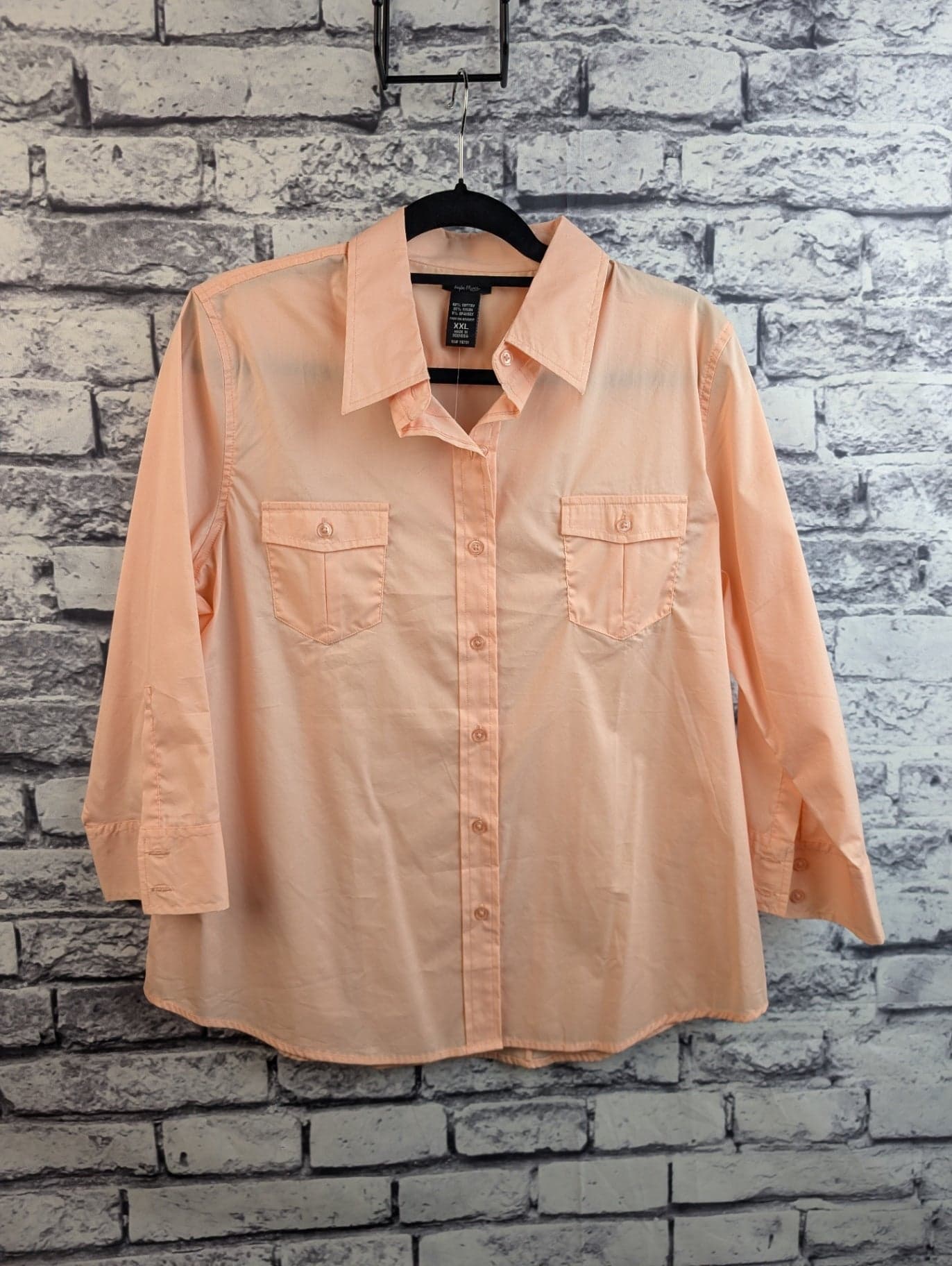 Taylor Marcs The Stretch Shirt, Peach - Image 1