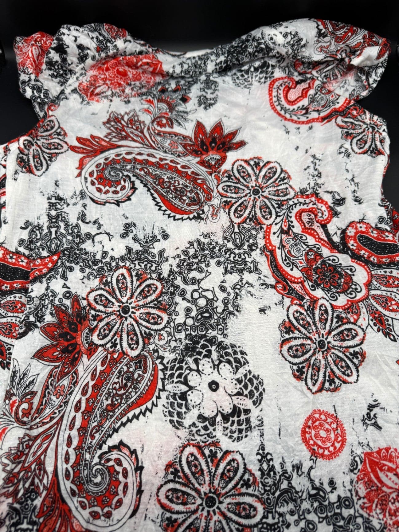 AB Studio Layered Paisley Print Shirt - Thumbnail 13