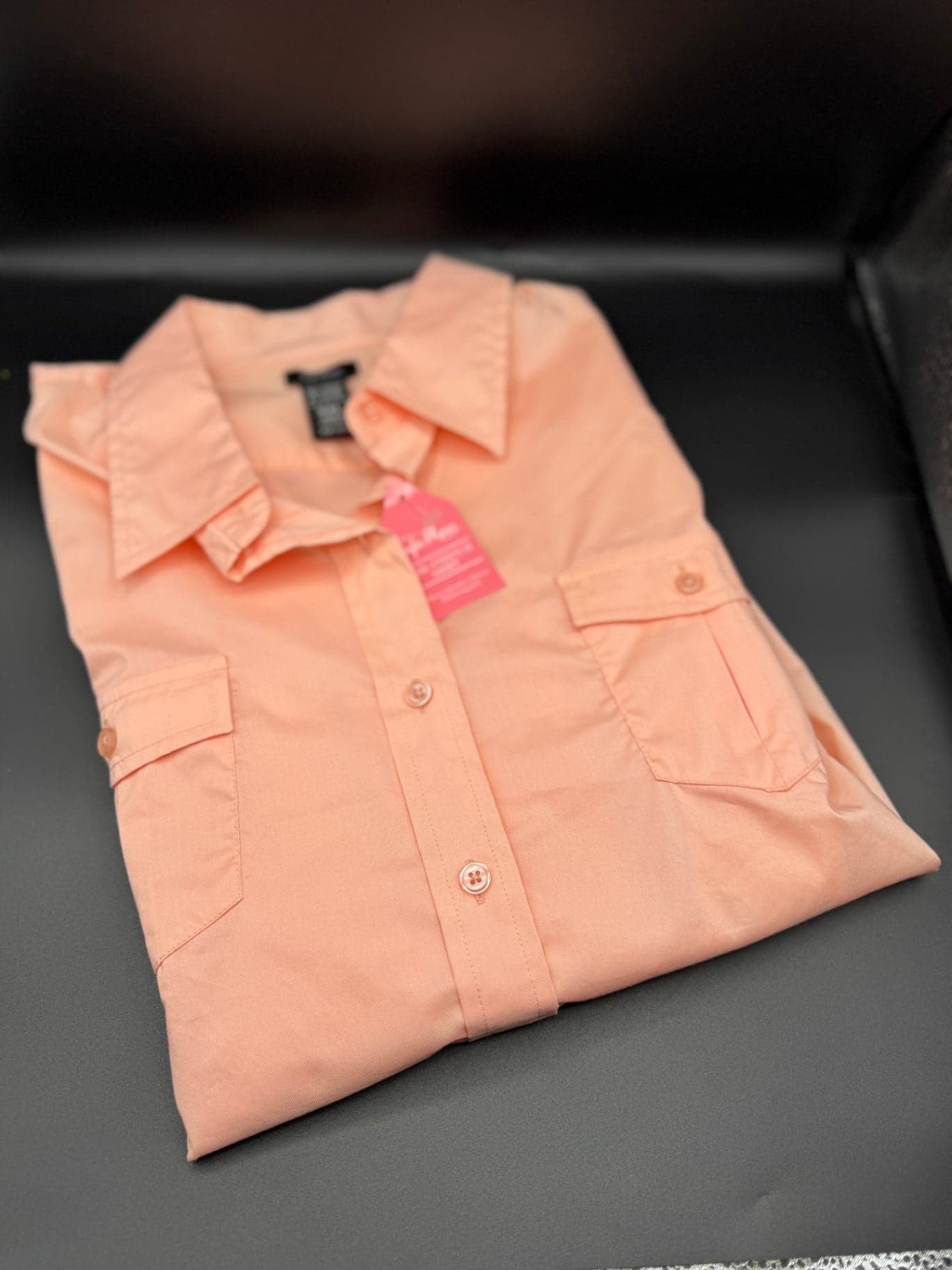 Taylor Marcs The Stretch Shirt, Peach - Thumbnail 5