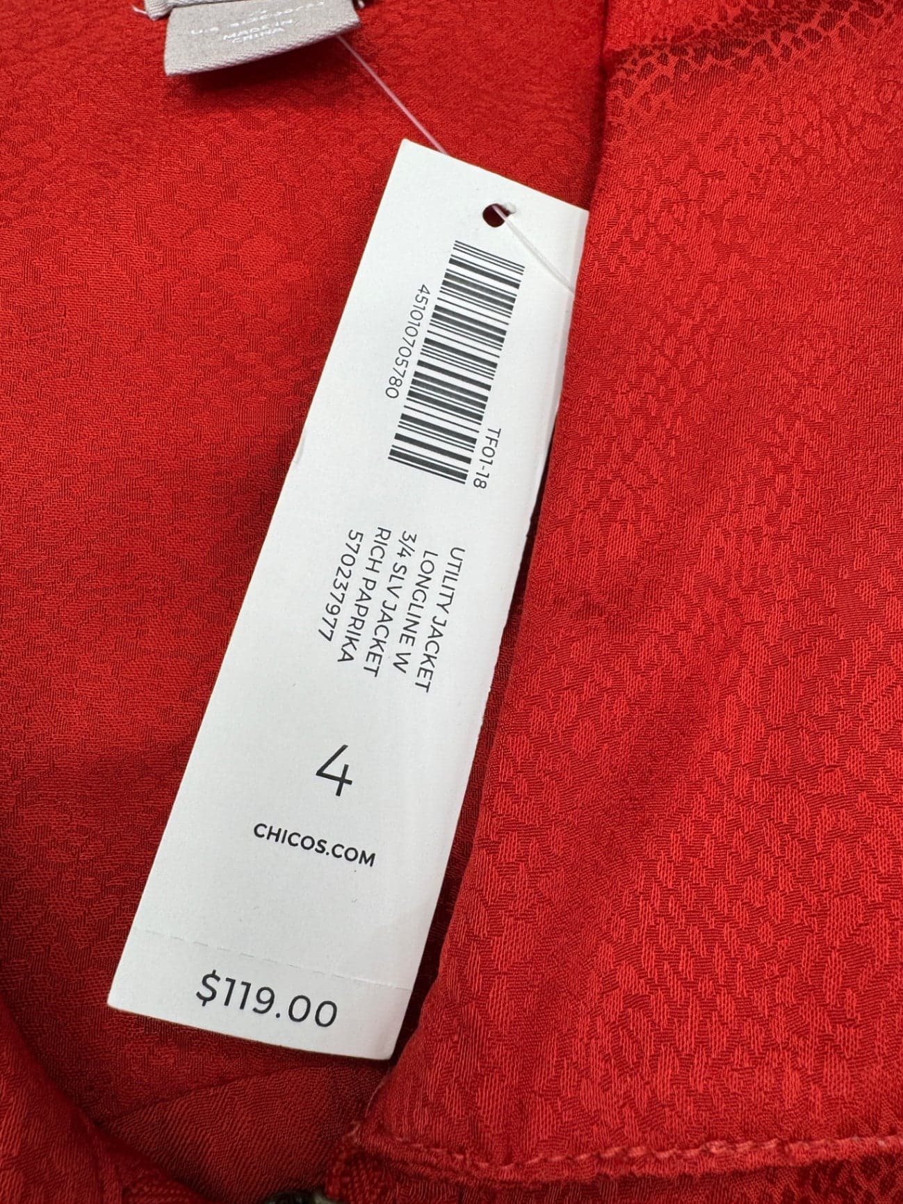 Chico's Orange Snakeskin Tunic - Thumbnail 10