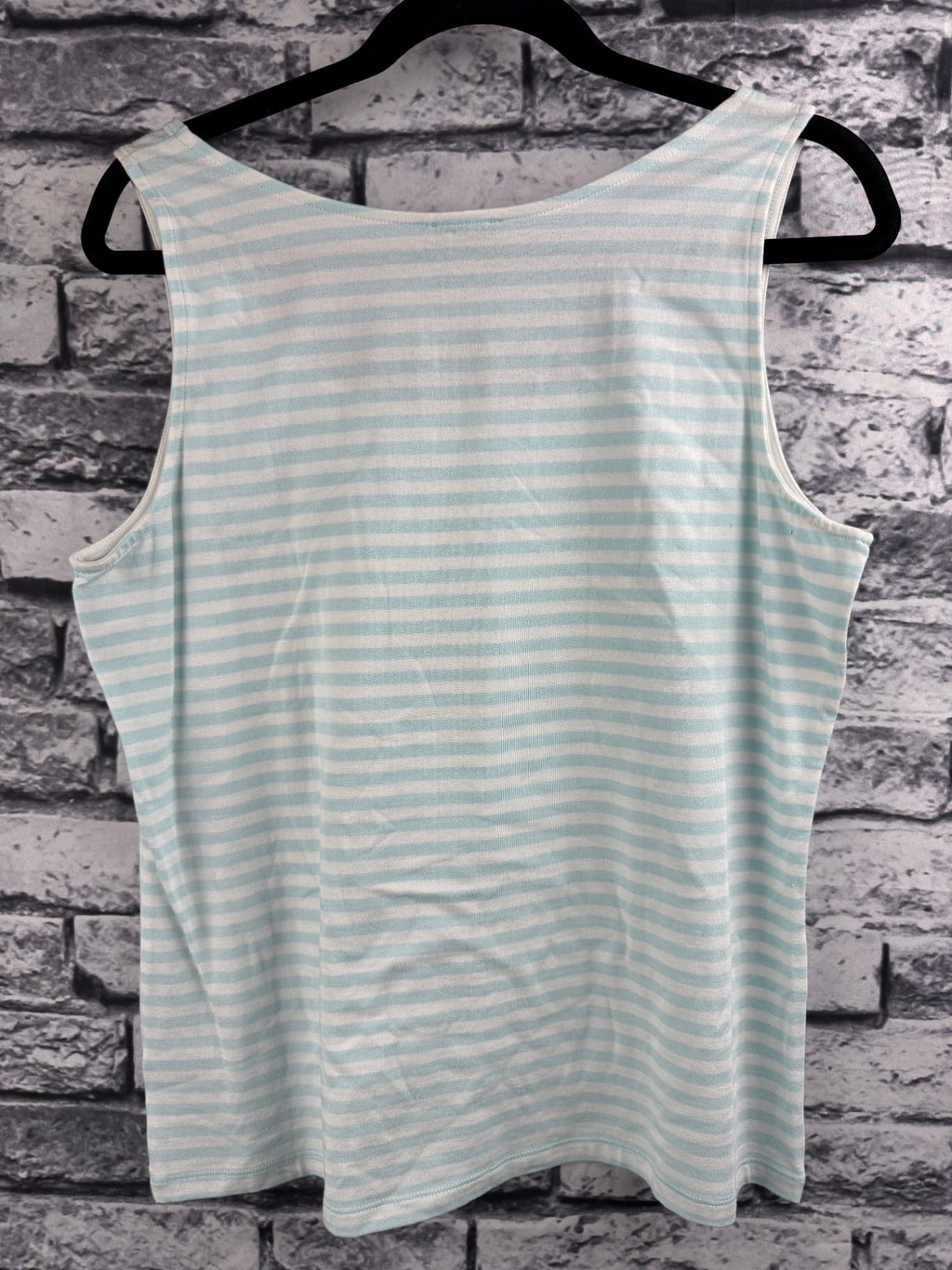 Talbot's Striped Scoop-Neck Tank - Thumbnail 2