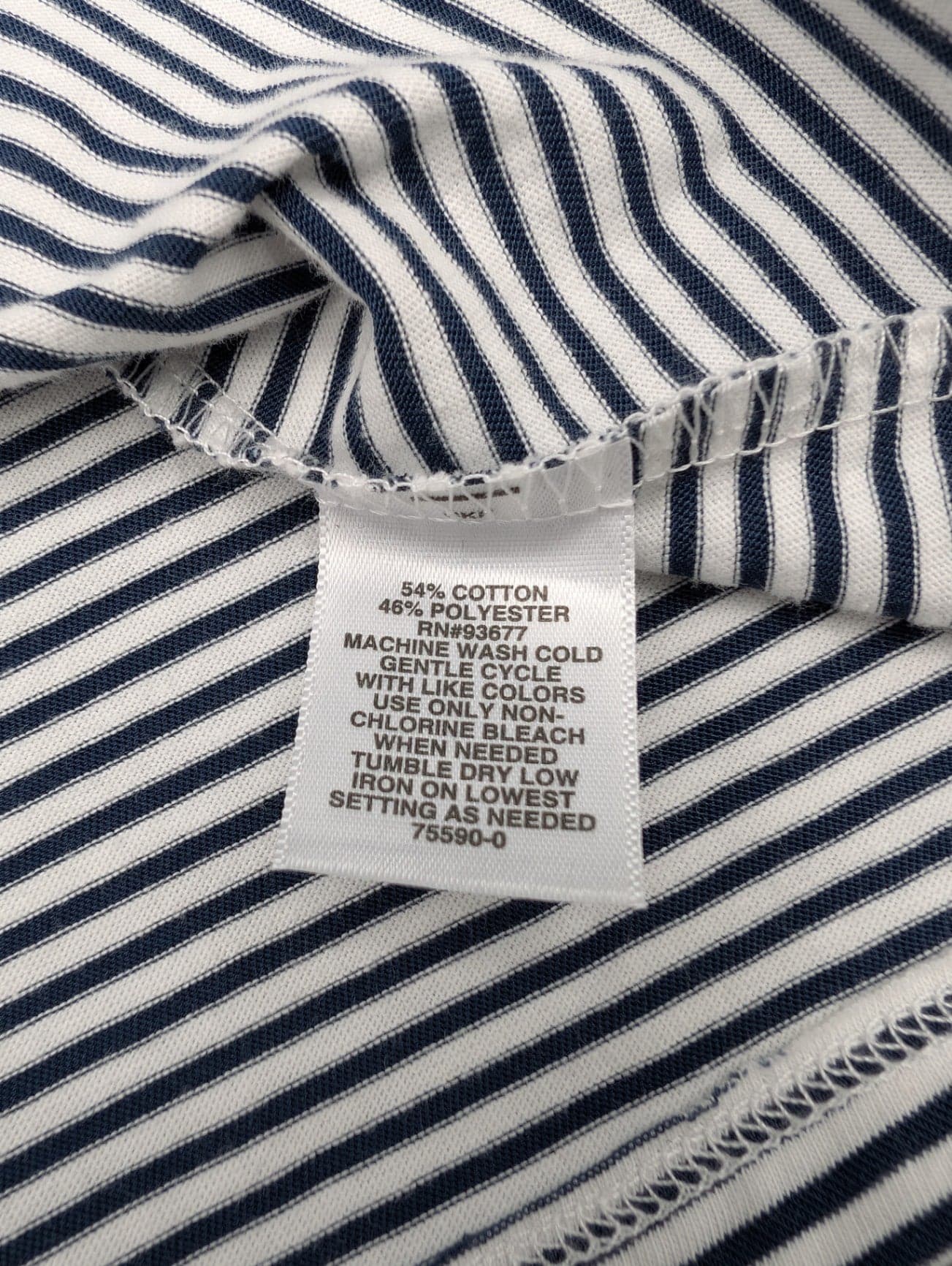 Liz Claiborne Black & White Striped Top - Thumbnail 6