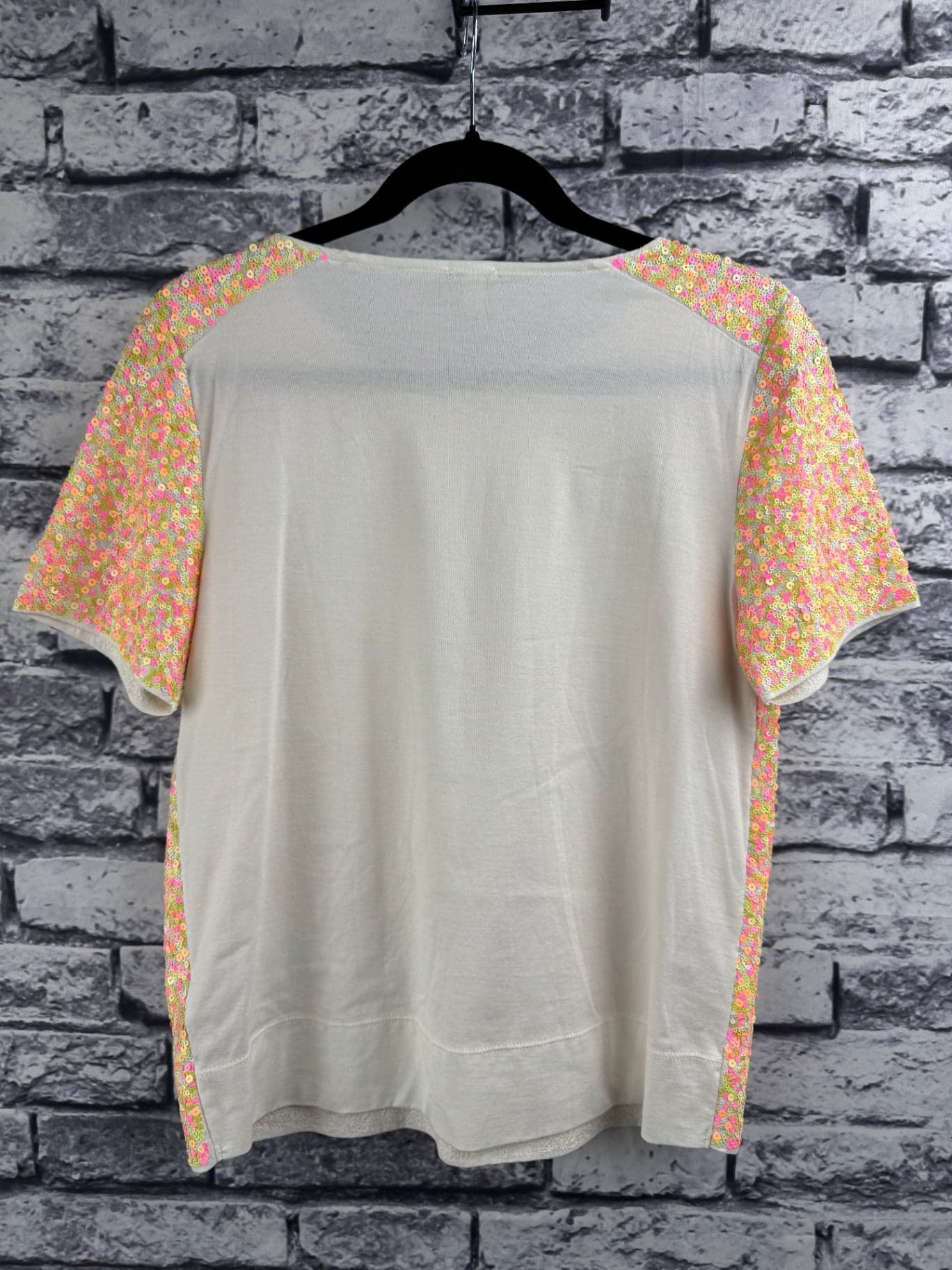 J. Crew Neon Sequin Short Sleeve Top - Thumbnail 3