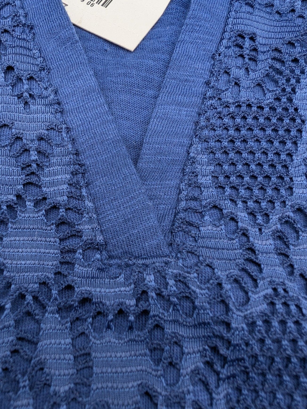 Liz Claiborne Navy Lace Tank Top - Thumbnail 6