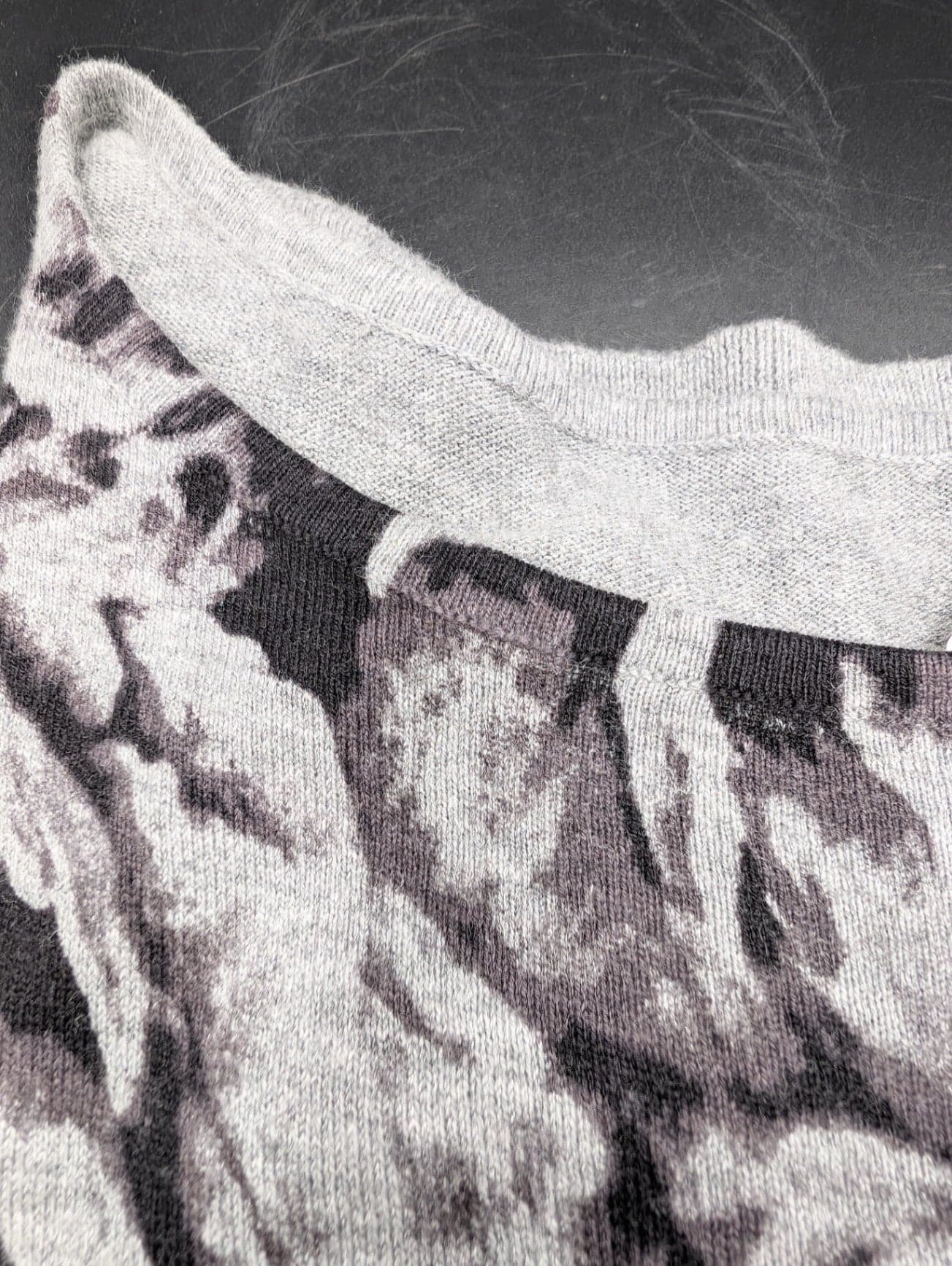 Worthington Gray Floral Sweater - Thumbnail 8