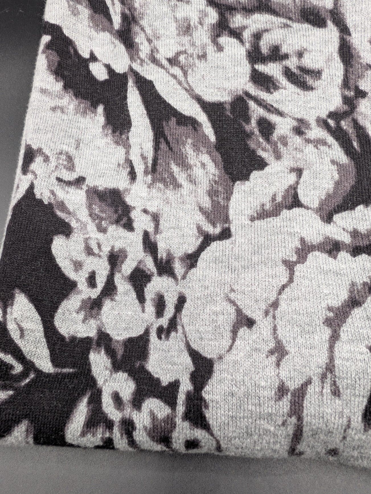 Worthington Gray Floral Sweater - Thumbnail 5