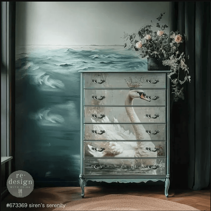 Siren's Serenity A1 Decoupage Fiber - Thumbnail 2