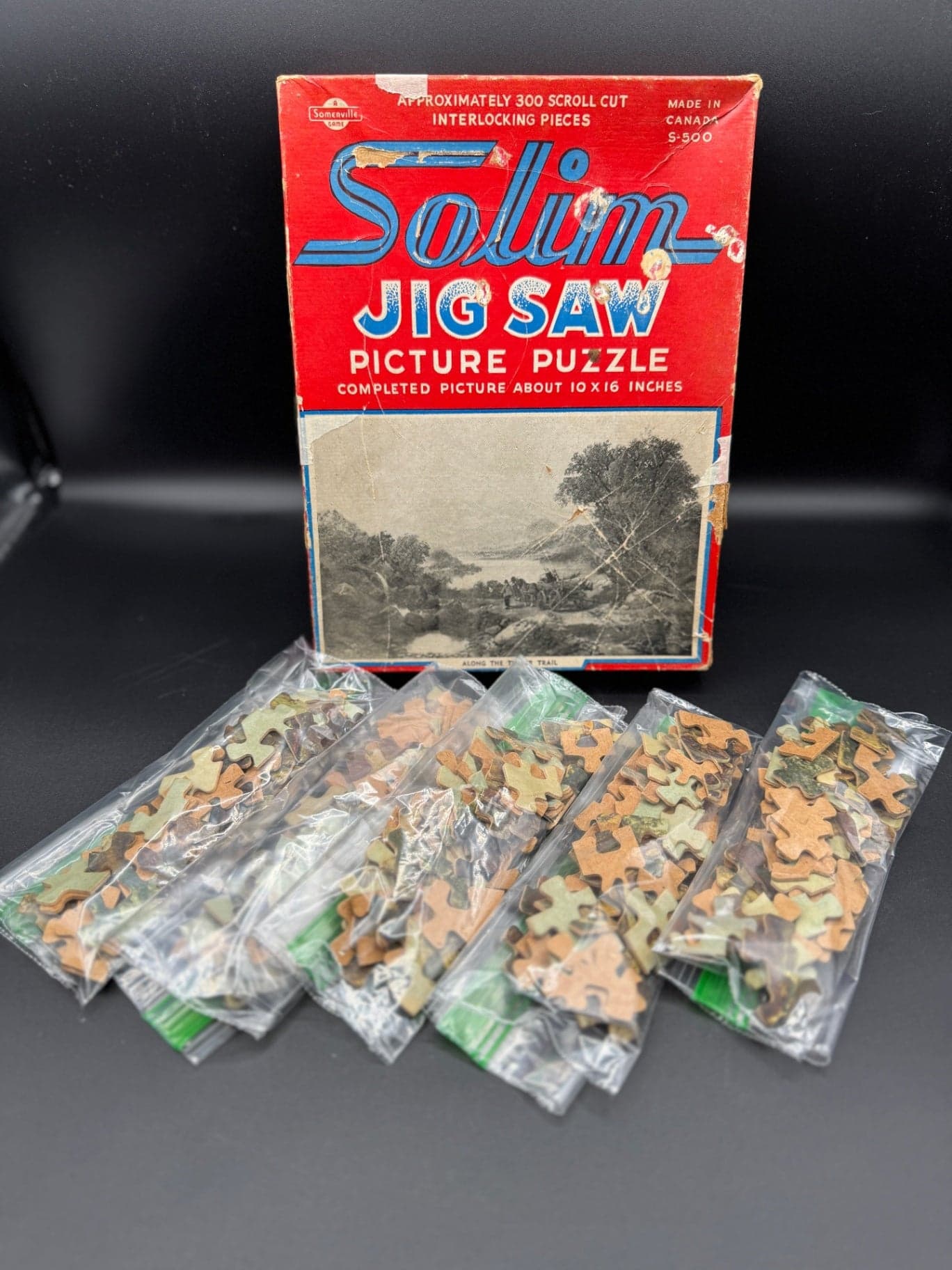 Vintage Solim Puzzle Pieces, Crafting - Image 1
