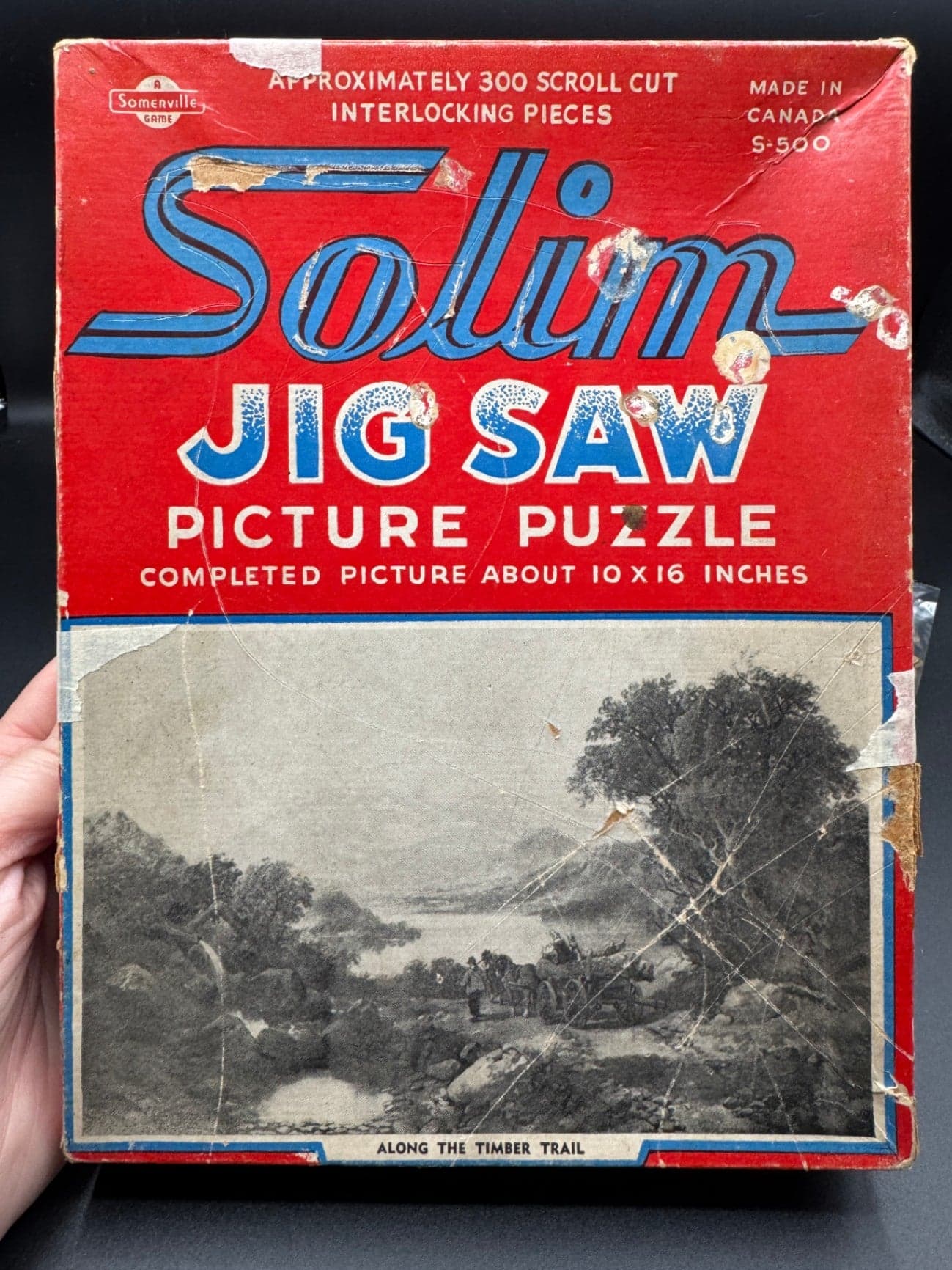 Vintage Solim Puzzle Pieces, Crafting - Thumbnail 4