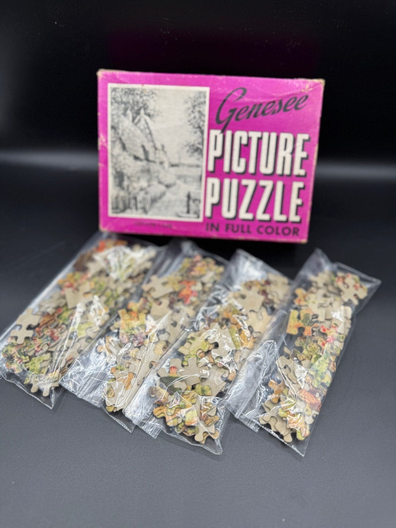 VTG Genesee Pic. Puzzle Pieces, Crafting - Image 1