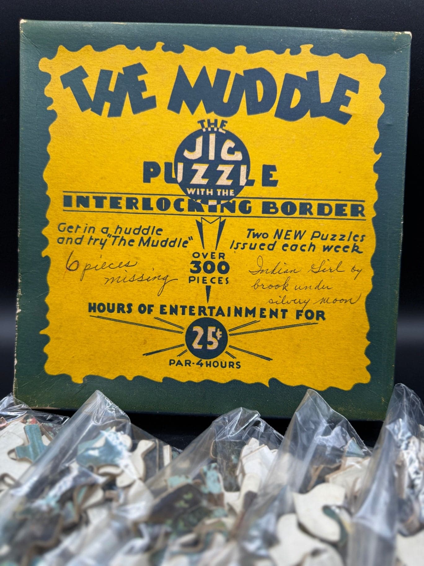 Vintage The Muddle Puzzle Pieces, Crafting - Thumbnail 2
