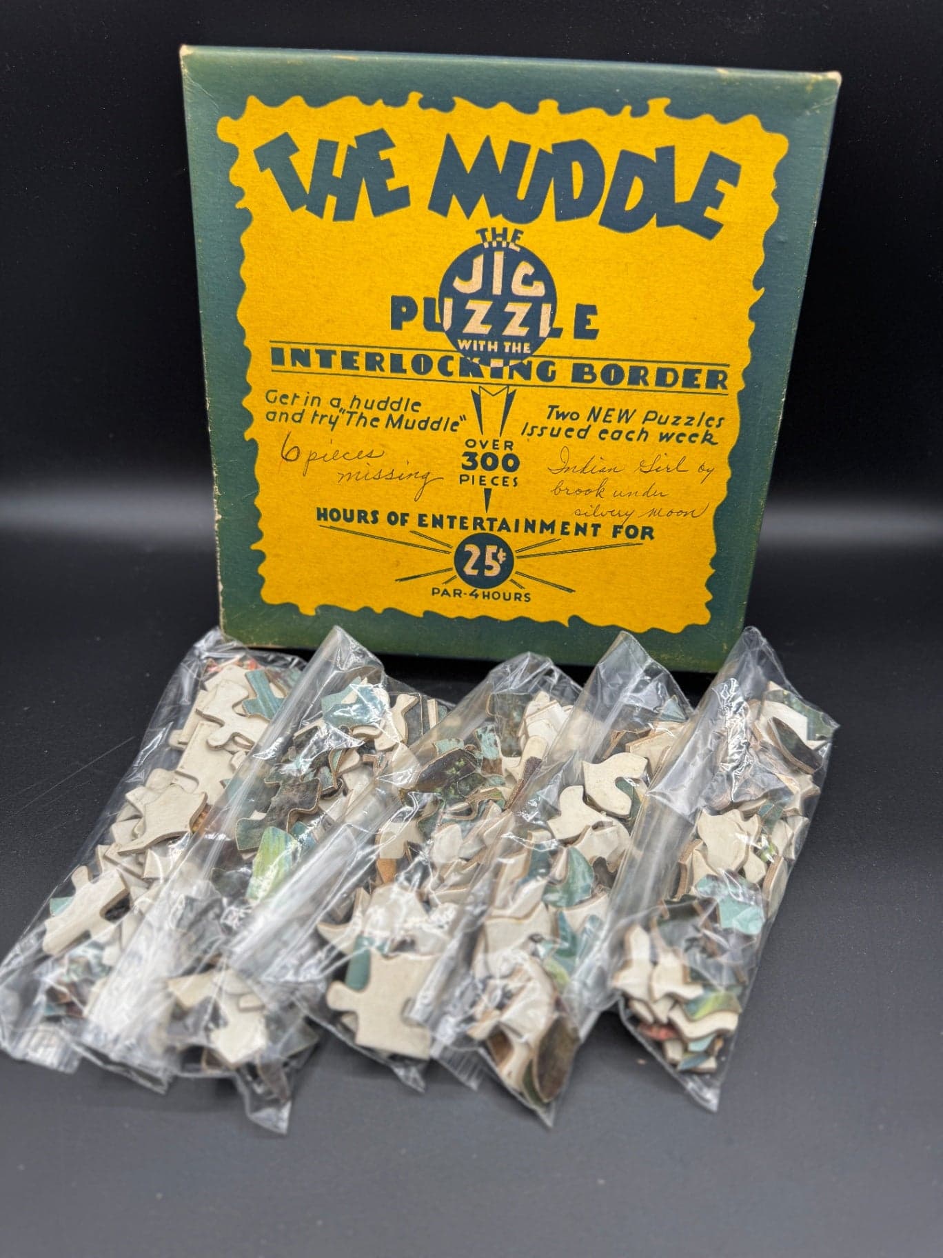 Vintage The Muddle Puzzle Pieces, Crafting - Image 1