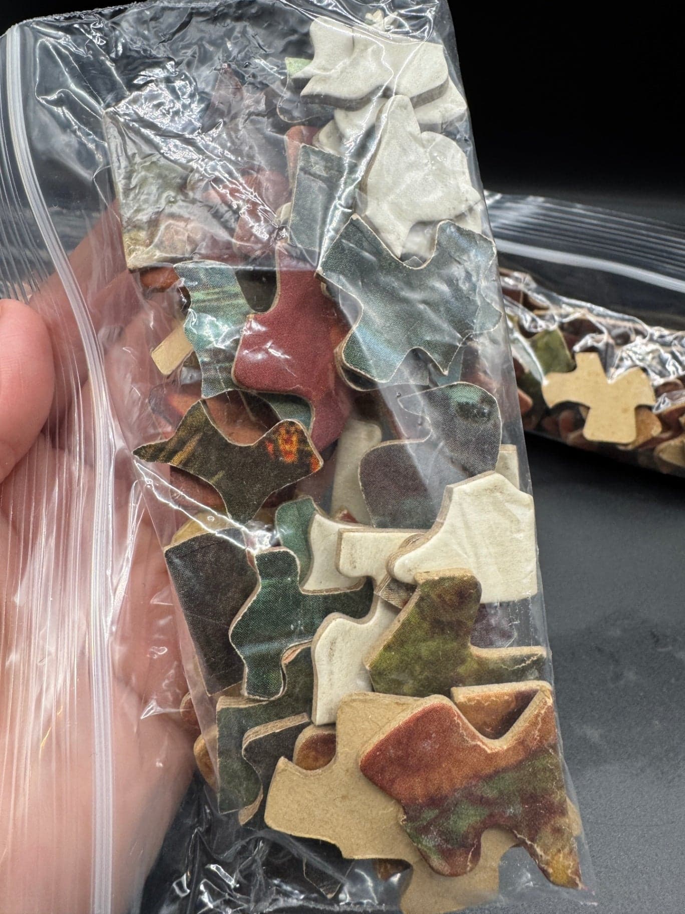 Vintage Picture Puzzle Pieces, Crafting - Thumbnail 2