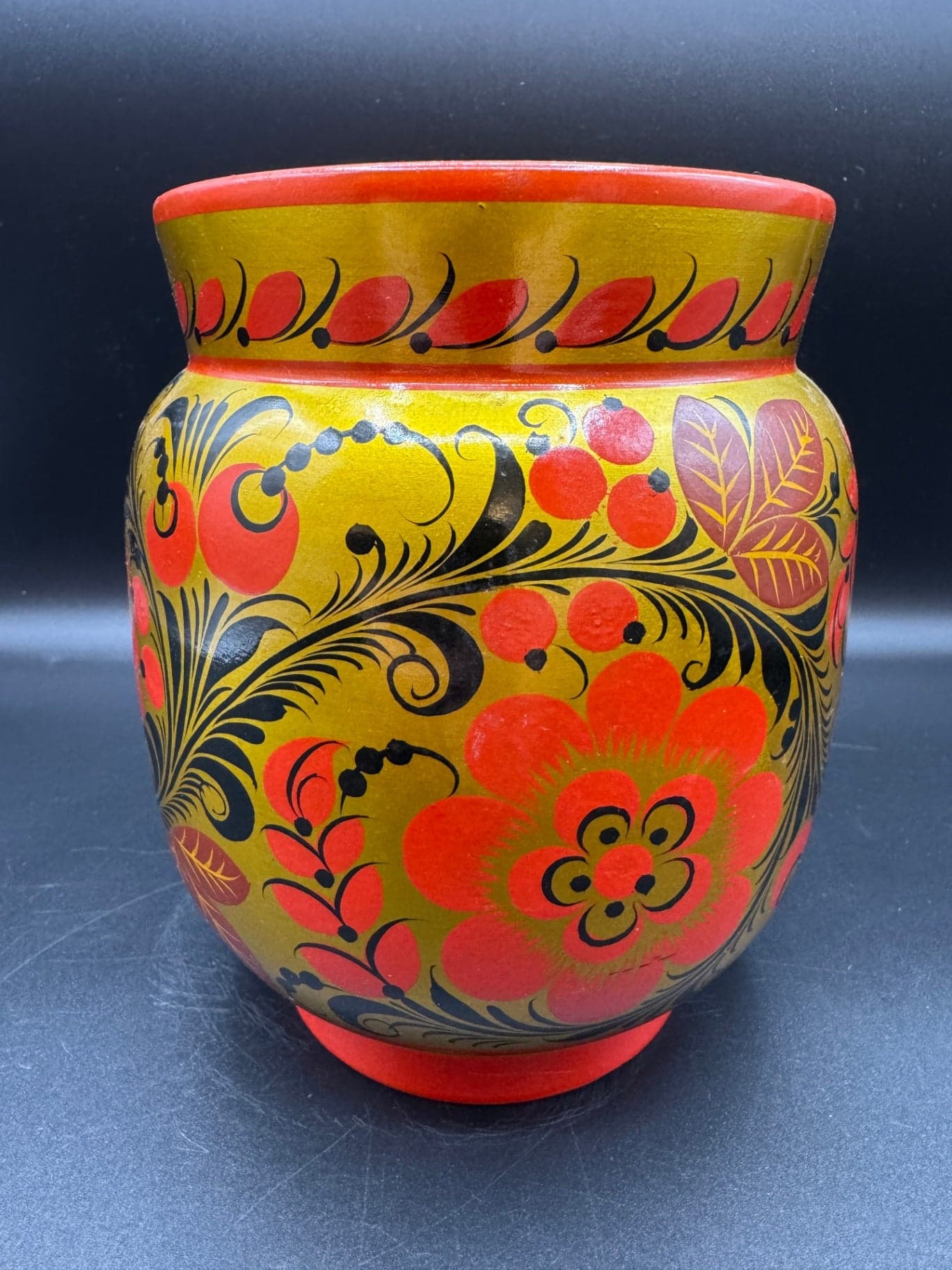 VTG Khokhloma Vase - Thumbnail 7