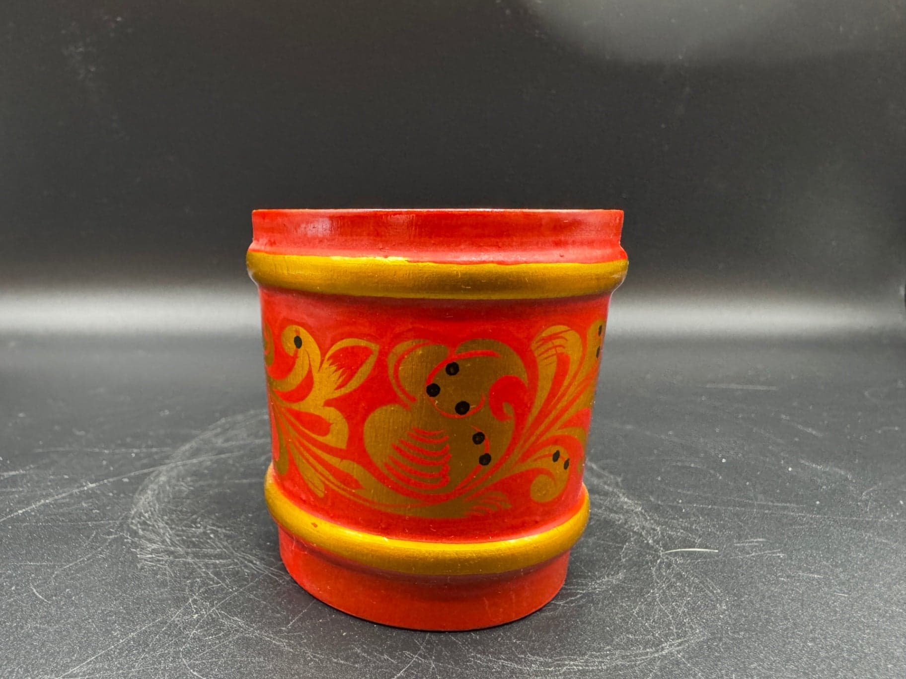 VTG Khokhloma Cups, Set of 3 - Thumbnail 8