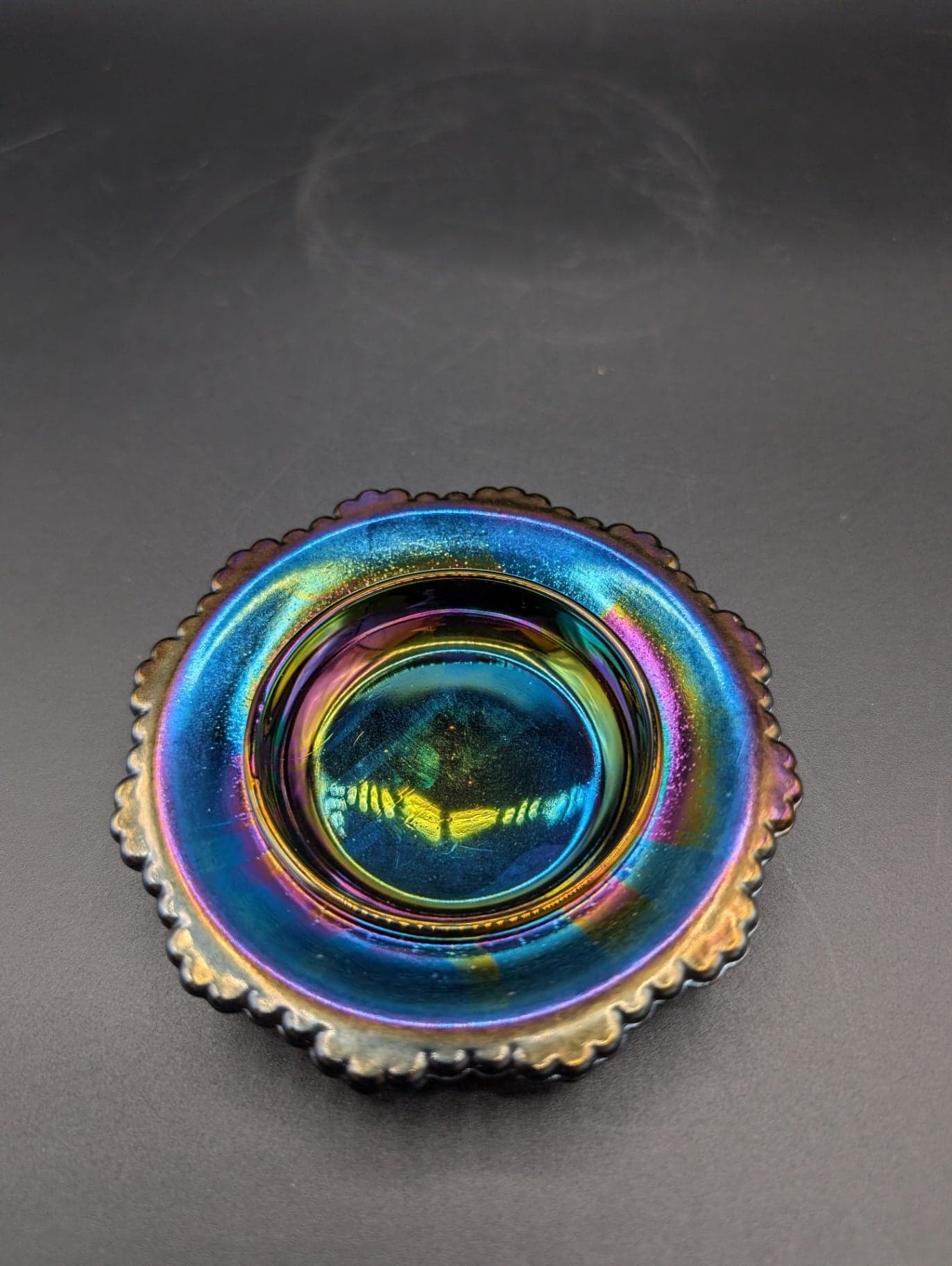 Mini Carnival Glass Butter Dish - Thumbnail 5