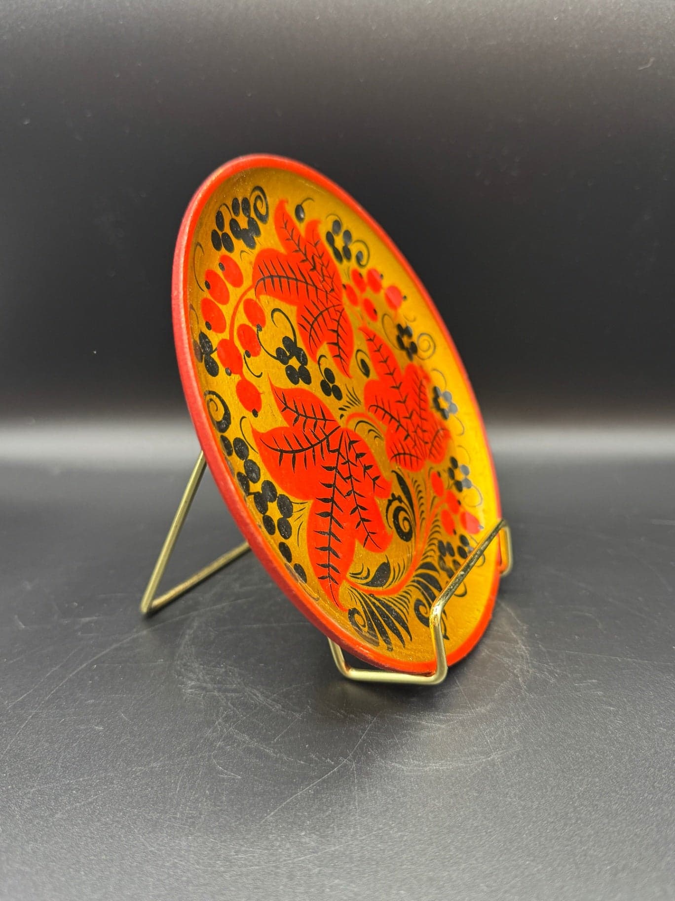 VTG Khokhloma Plate - Thumbnail 2