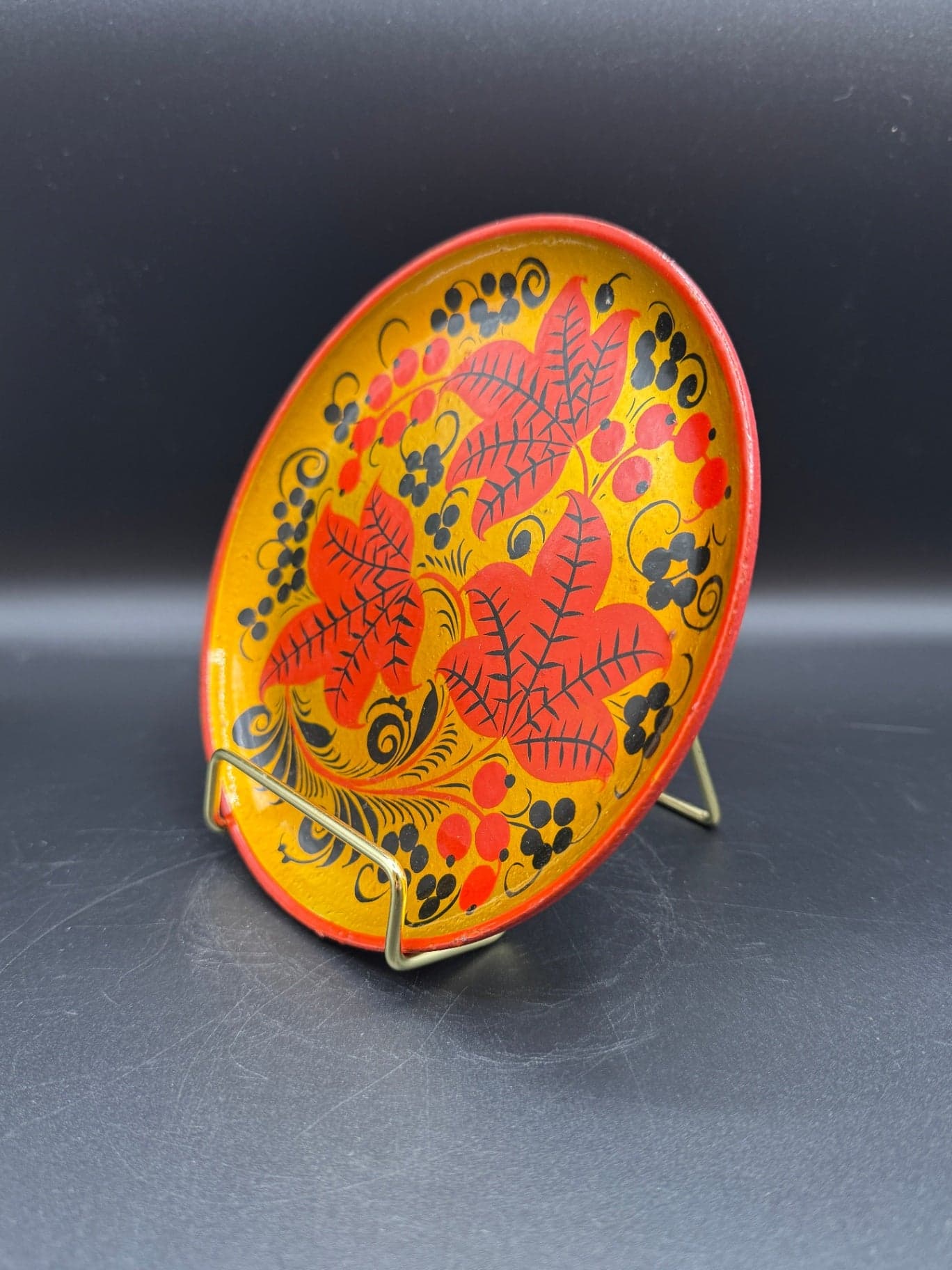 VTG Khokhloma Plate - Thumbnail 3
