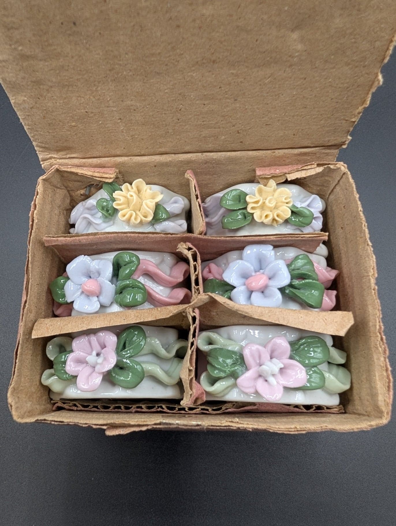 Porcelain Floral Napkin Rings - Image 1