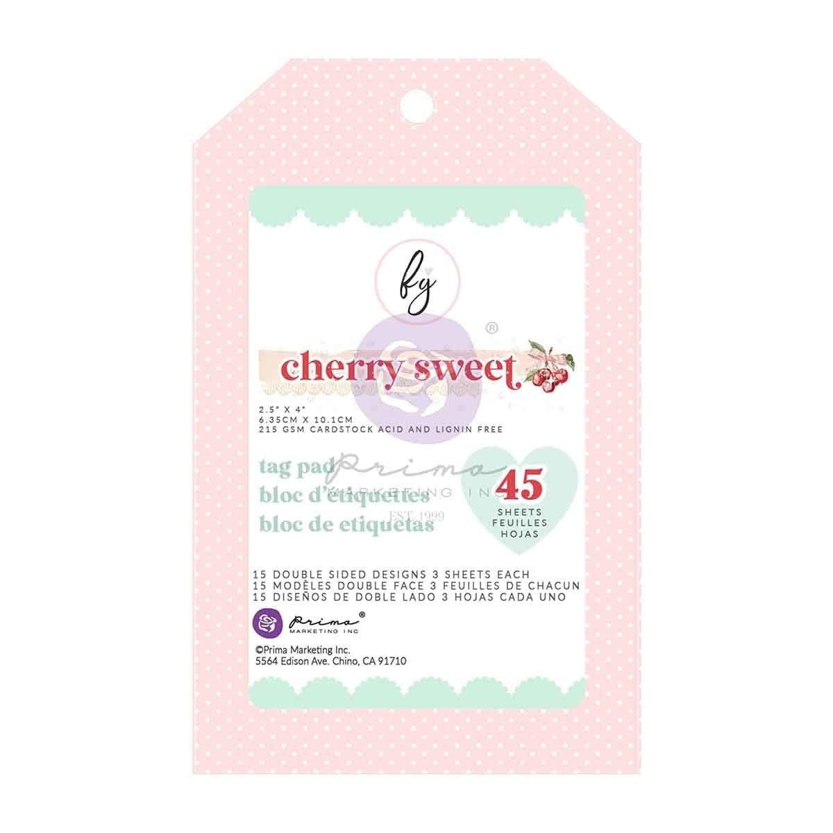 Cherry Sweet Collection Tag Pad - Image 1