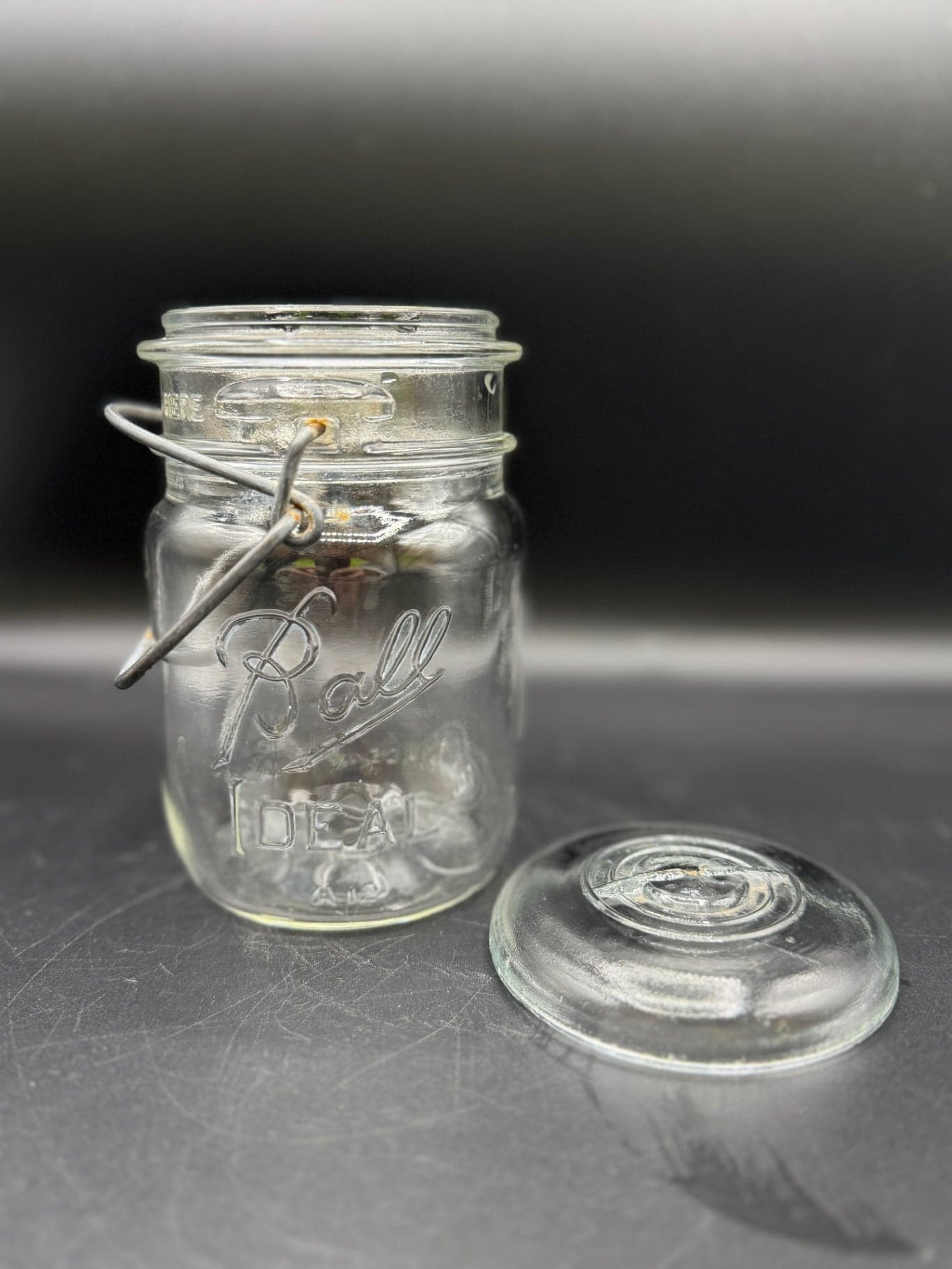 VTG Ball Ideal Glass Lid Mason Jars - Thumbnail 8