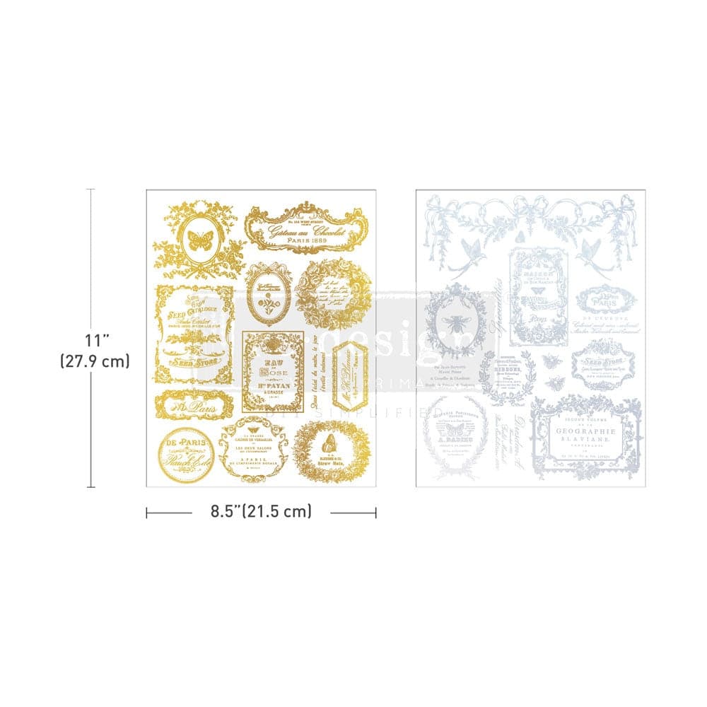 H2O Transfers Gold/Silver - ÉClat Du Matin - Image 1