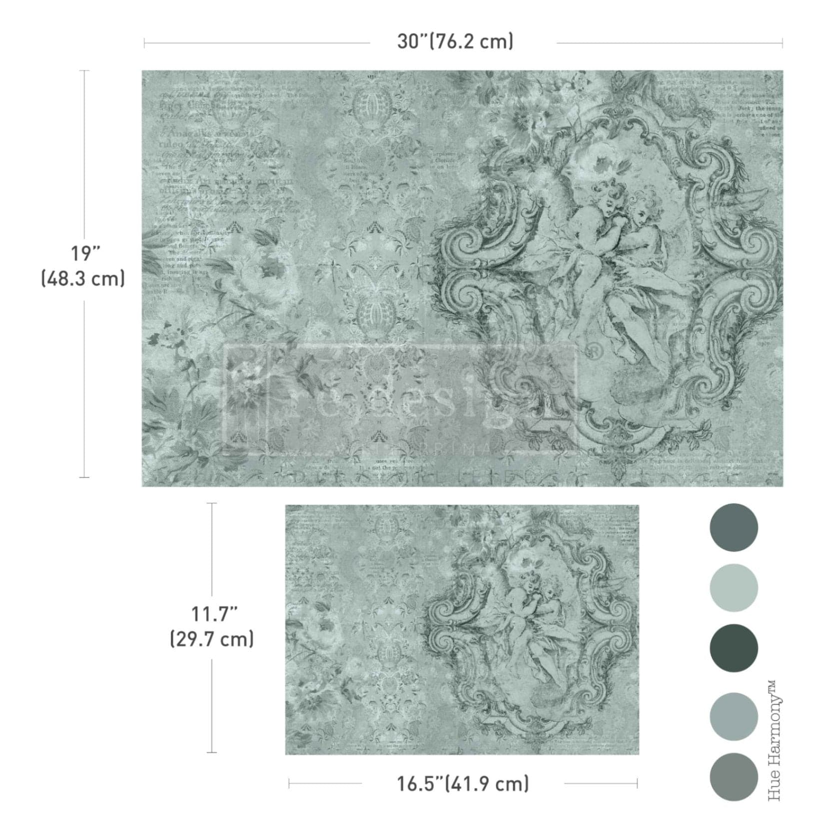 Double Delight Decoupage Fiber Paper Set - Jardin Des ChéRubins - Image 1