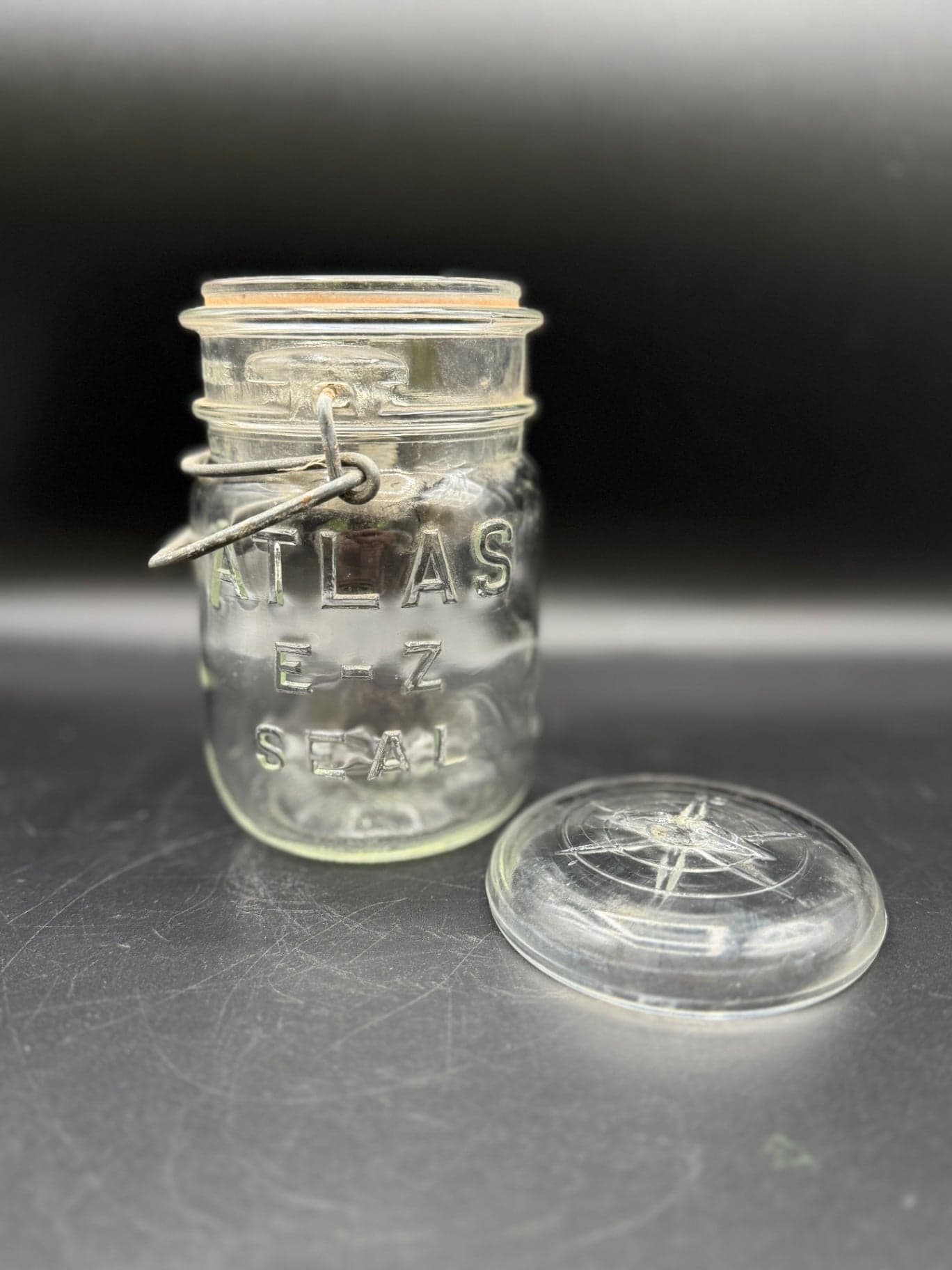 VTG Atlas EZ Seal Glass Lid Mason Jars - Thumbnail 7