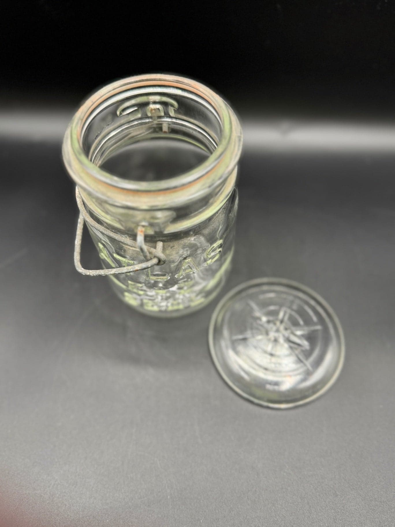 VTG Atlas EZ Seal Glass Lid Mason Jars - Thumbnail 6