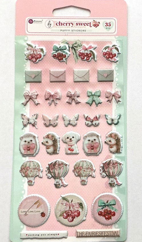 Cherry Sweet Collection Puffy Stickers - Image 1