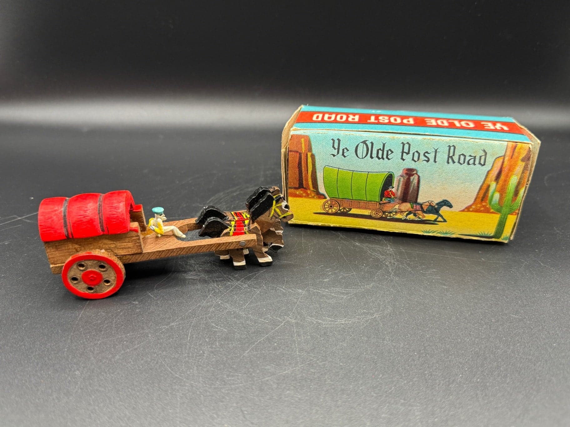 Ye Olde Post Road Toy, Covered Wagon - Thumbnail 3
