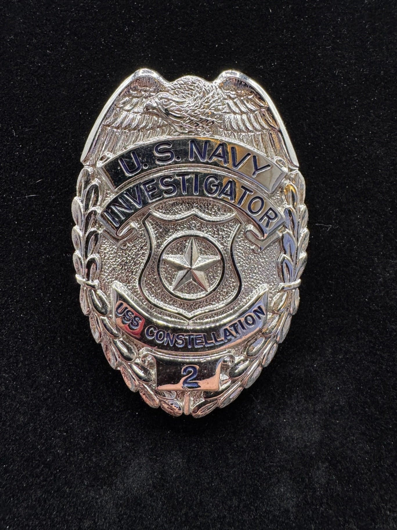 USS Constellation Investigator Badge - Image 1