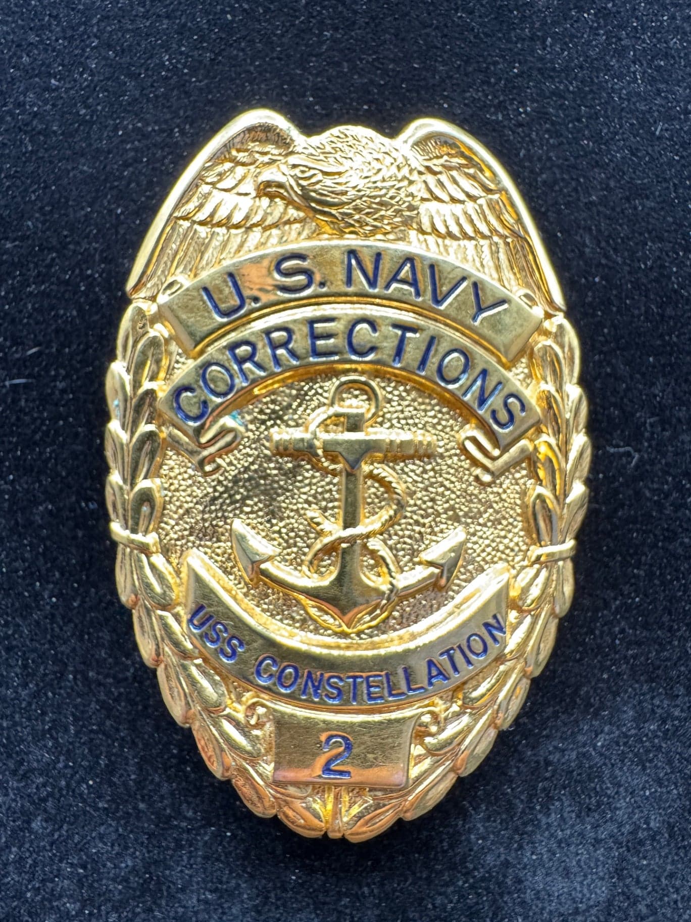 USS Constellation Gold Corrections Badge - Thumbnail 4