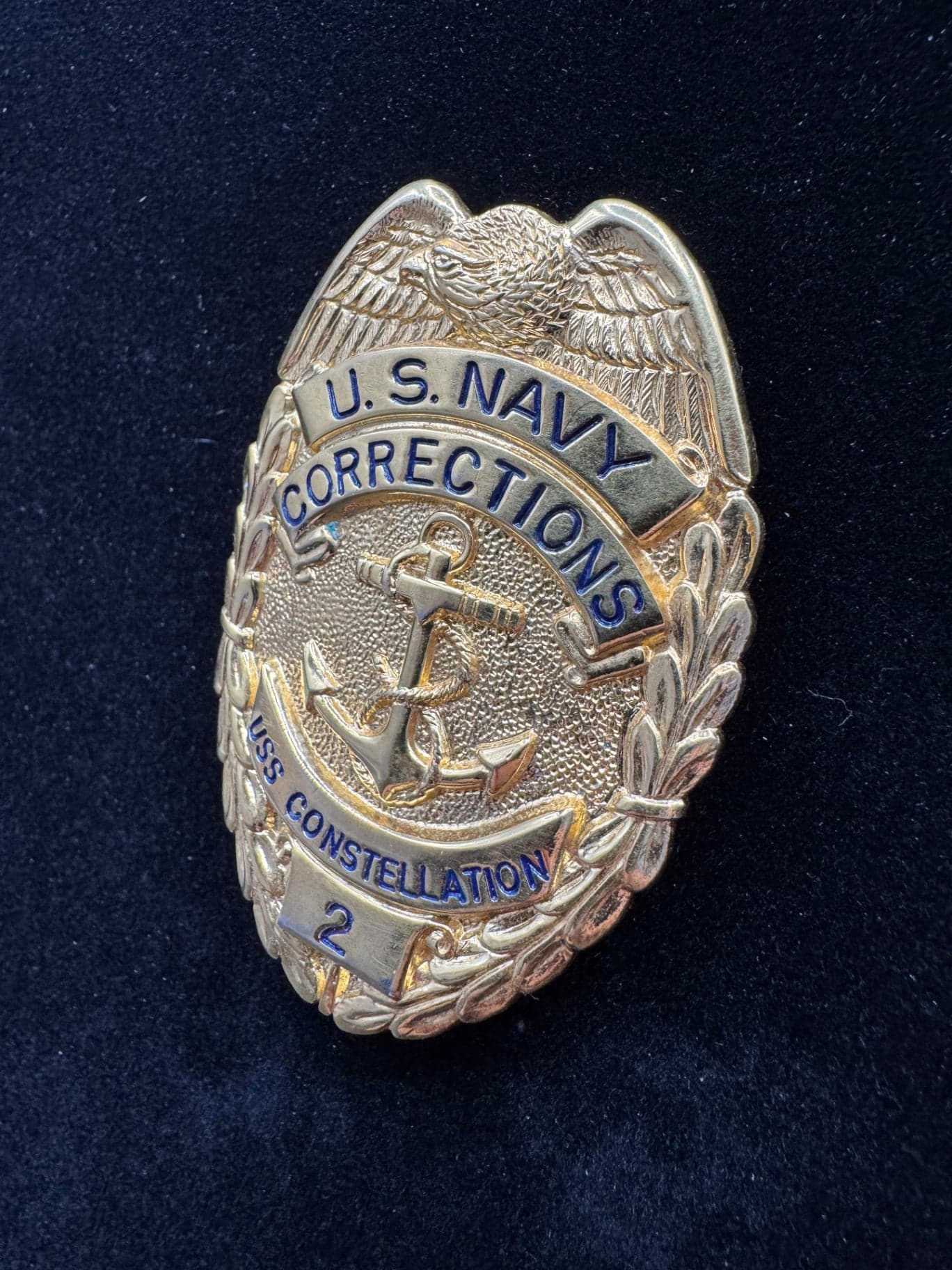 USS Constellation Gold Corrections Badge - Thumbnail 3