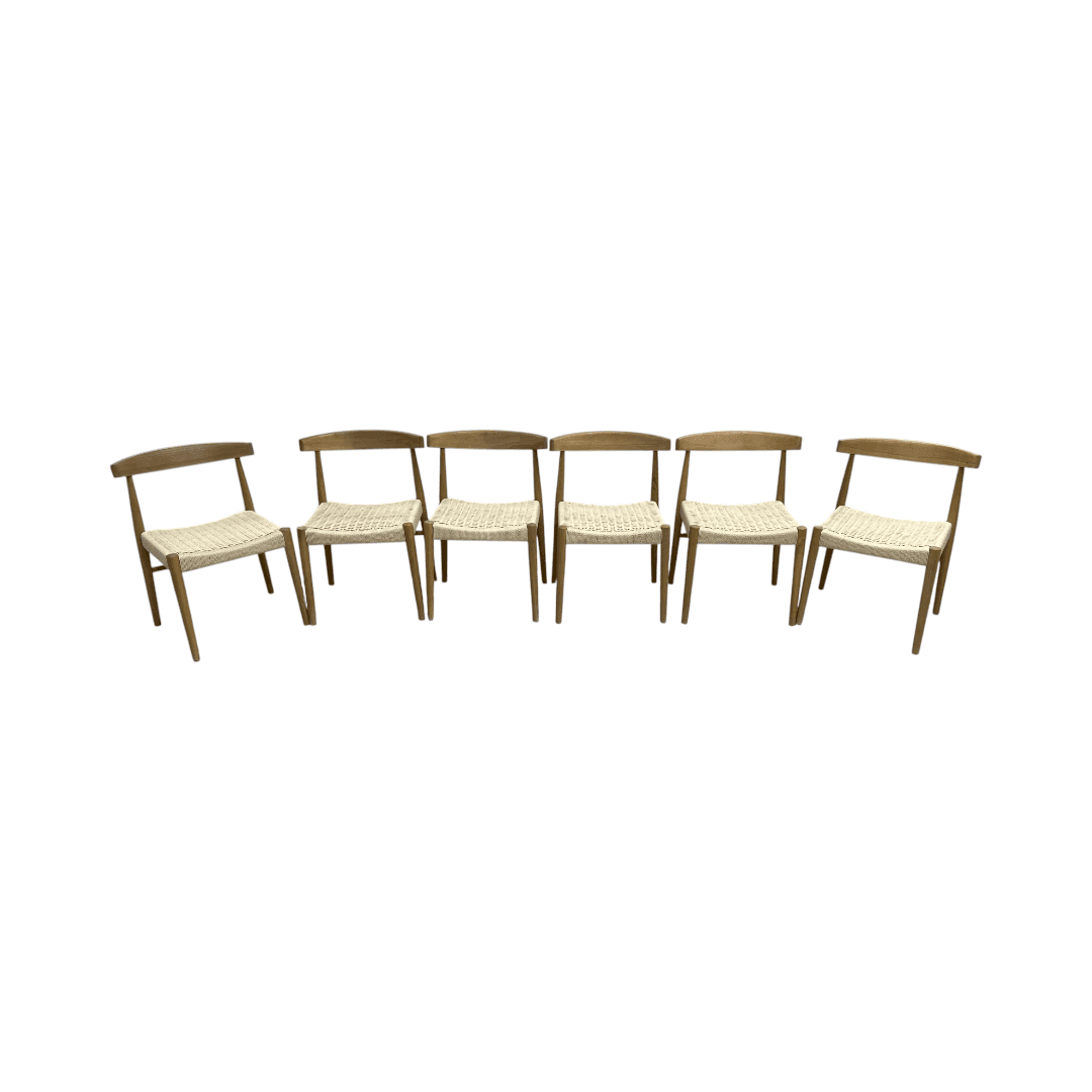 Castlery Austen Chair Set of 6 - White Wash - Thumbnail 2