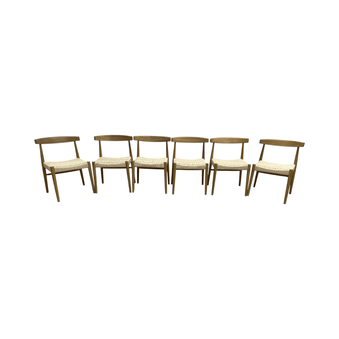 Castlery Austen Chair Set of 6 - White Wash - Thumbnail 4