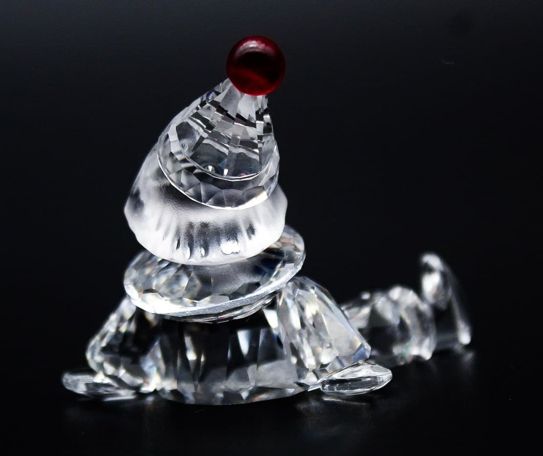 Swarovski Austria Fine Crystal Puppet Clown Retired Frosted Figurine #7550 - Thumbnail 3