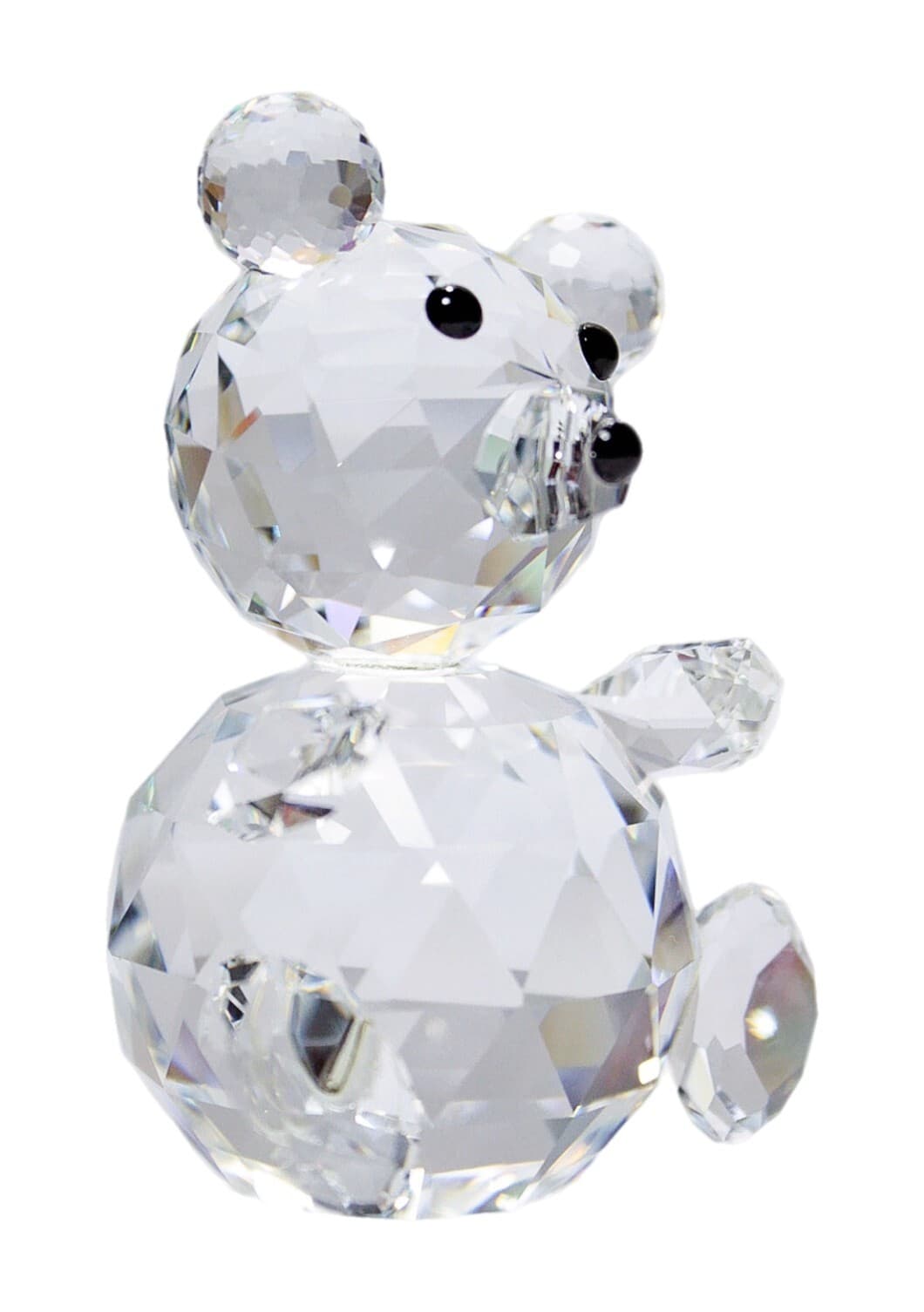 SWAROVSKI Retired Austria Fine Crystal Sitting Teddy Bear Sculpture Figurine 3" - Image 1