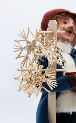 2006 Byers' Choice The Cries Of London Straw Ornament Vendor Christmas Caroler - Thumbnail 3
