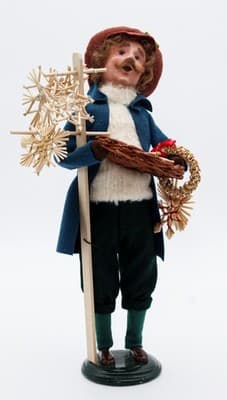 2006 Byers' Choice The Cries Of London Straw Ornament Vendor Christmas Caroler - Thumbnail 8