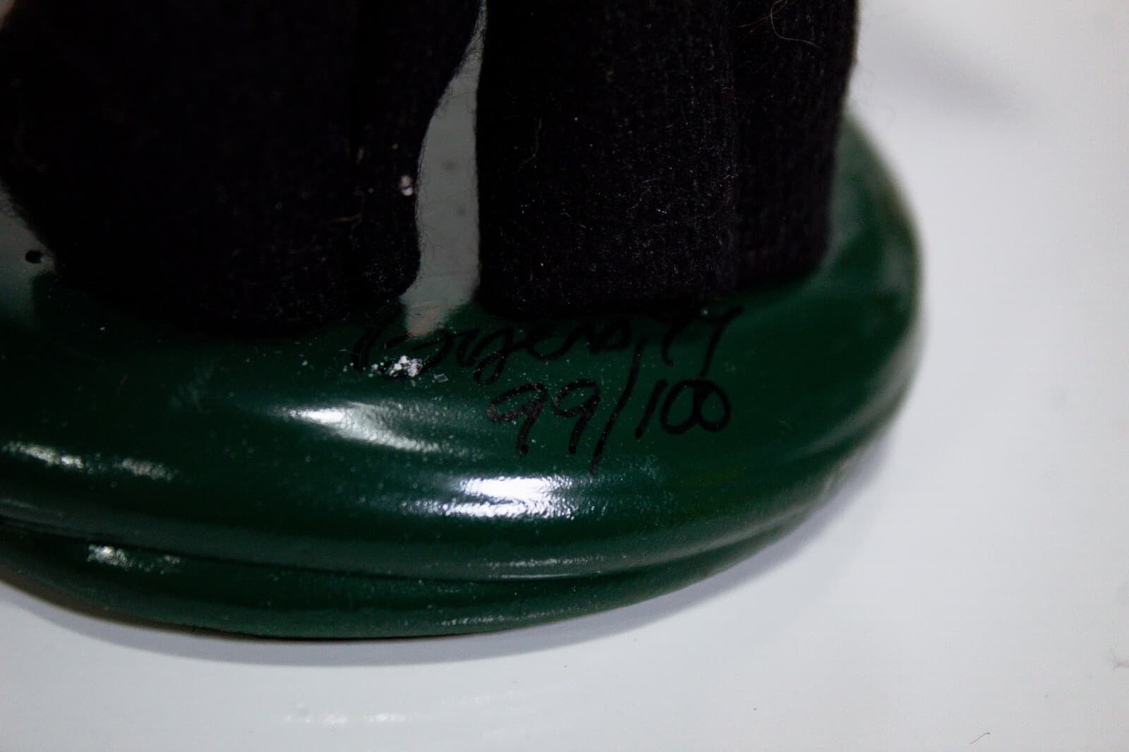BYERS CHOICE Signed Caroler Grandparent Shopper Man Gifts Toys Horn Xmas Figure - Thumbnail 9