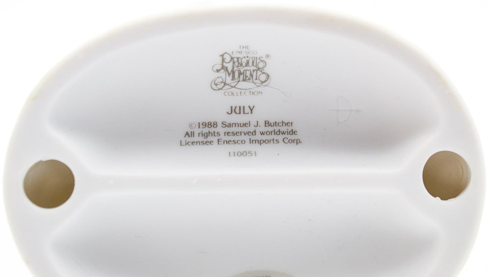 Precious Moments July Enesco Porcelain Figurine 1988 - Thumbnail 6