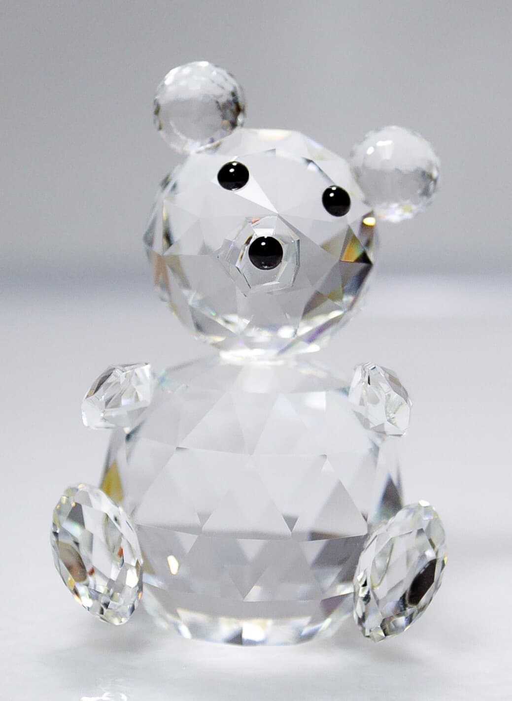 SWAROVSKI Retired Austria Fine Crystal Sitting Teddy Bear Sculpture Figurine 3" - Thumbnail 2