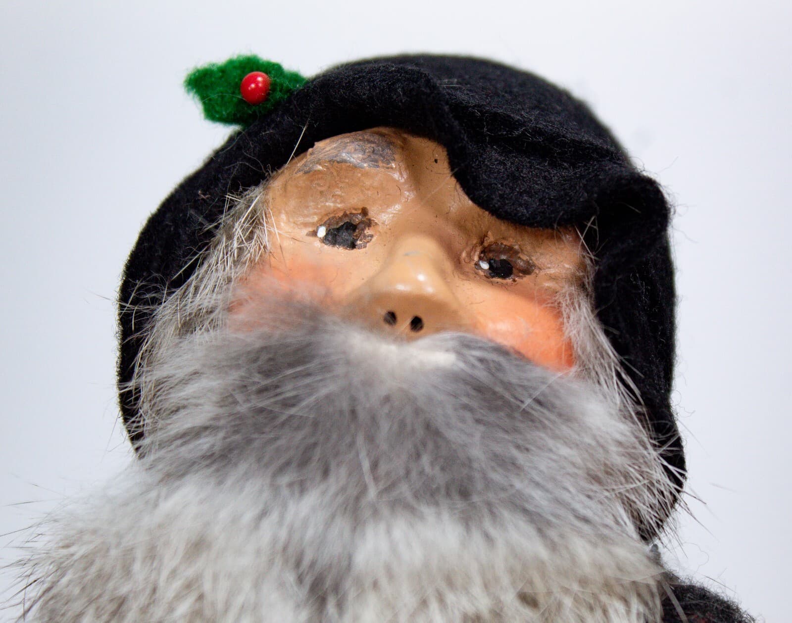 BYERS CHOICE Signed Caroler Grandparent Shopper Man Gifts Toys Horn Xmas Figure - Thumbnail 3