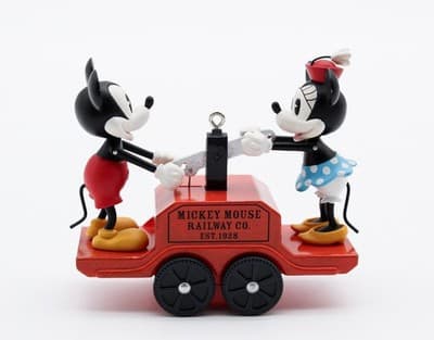 Hallmark Keepsake 2008 Riding The Rails Mickey & Minnie Christmas Ornament New - Thumbnail 10