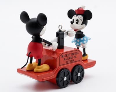 Hallmark Keepsake 2008 Riding The Rails Mickey & Minnie Christmas Ornament New - Thumbnail 8