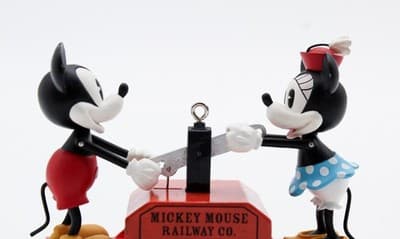 Hallmark Keepsake 2008 Riding The Rails Mickey & Minnie Christmas Ornament New - Thumbnail 9