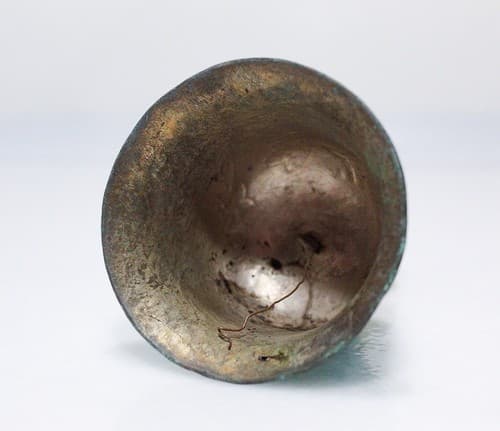 Antique Qing Dynasty Chinese Floral Enamel Bell Taoist Immortal Figure - Thumbnail 7