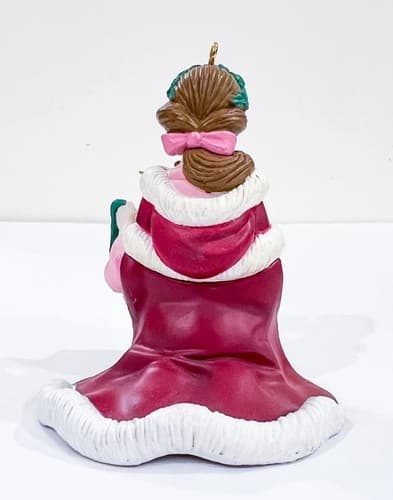 Vtg Disney Grolier Magic Beauty & The Beast Belle w/Cogsworth Christmas Ornament - Thumbnail 3