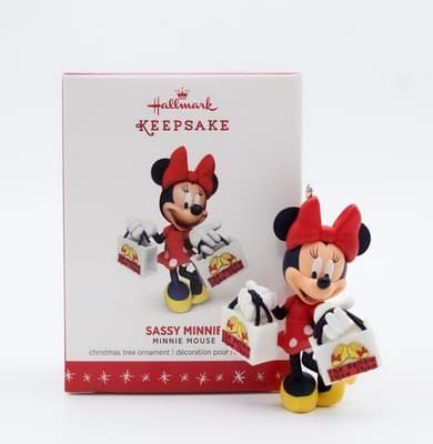 Hallmark Keepsake 2016 Sassy Minnie Mouse Disney Christmas Ornament New - Thumbnail 2